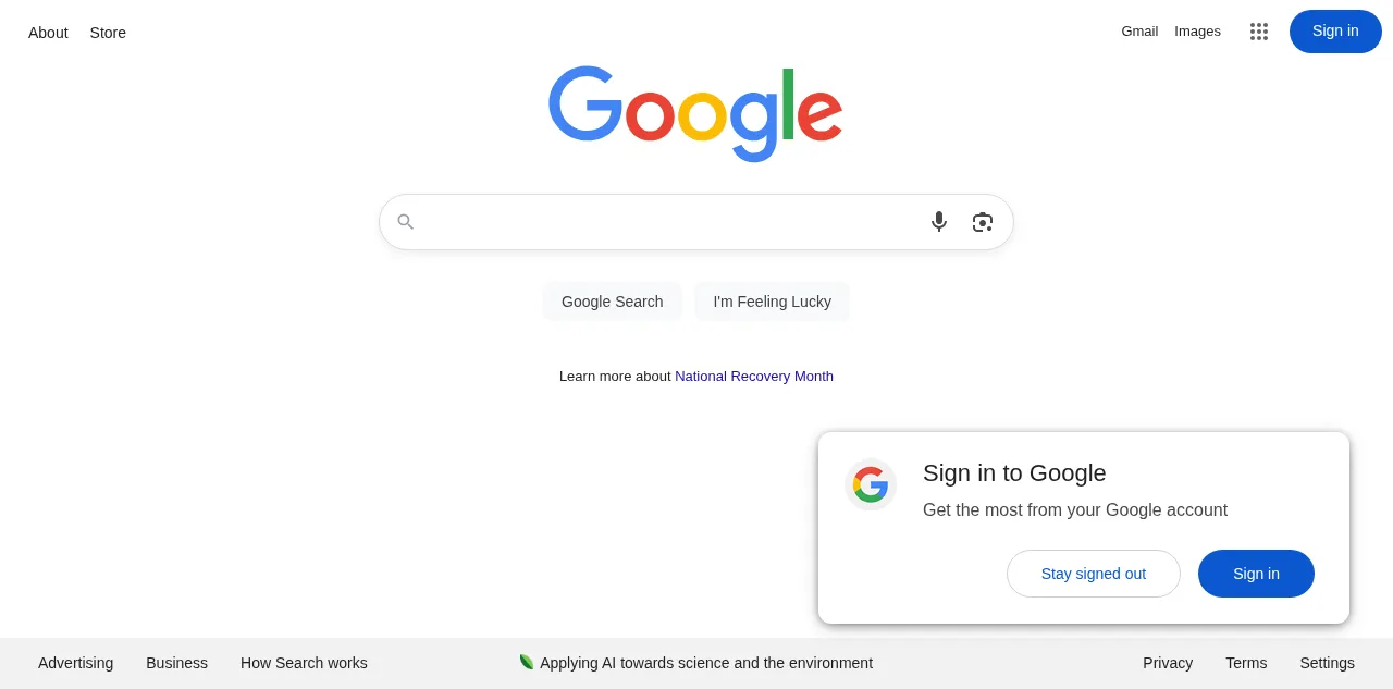 Preview of google.com.kw