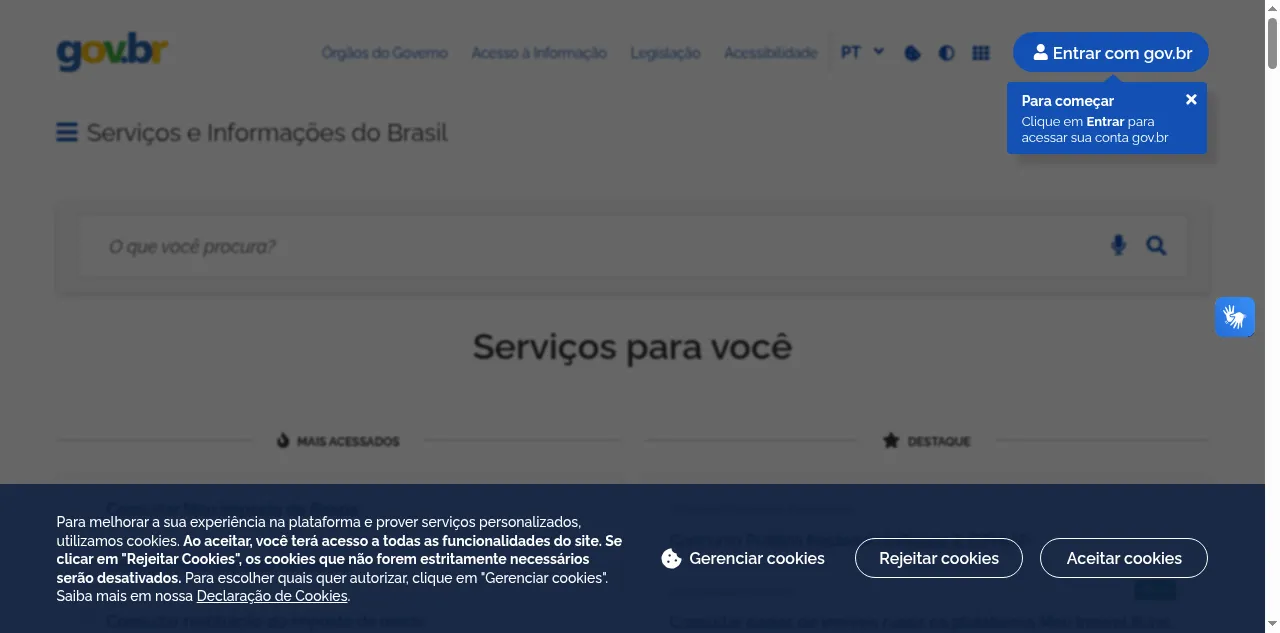 Preview of gov.br