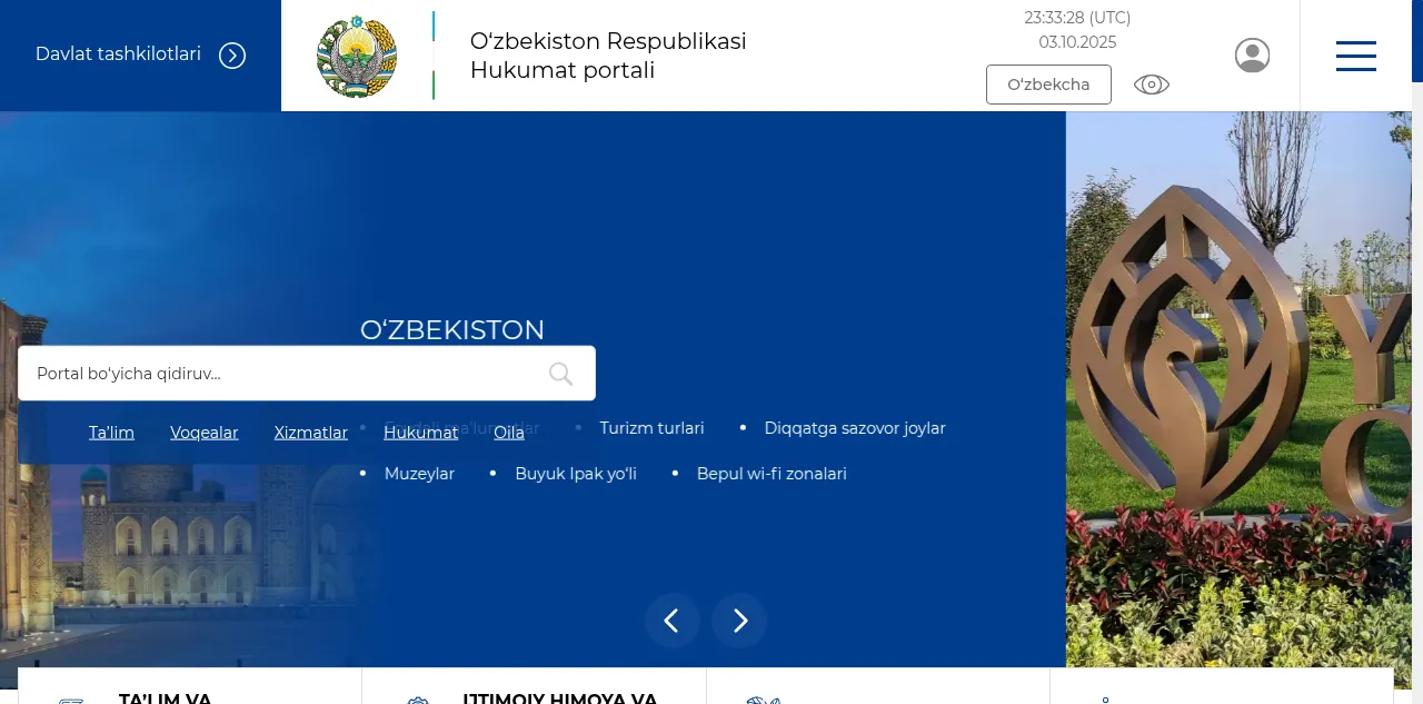 Preview of gov.uz