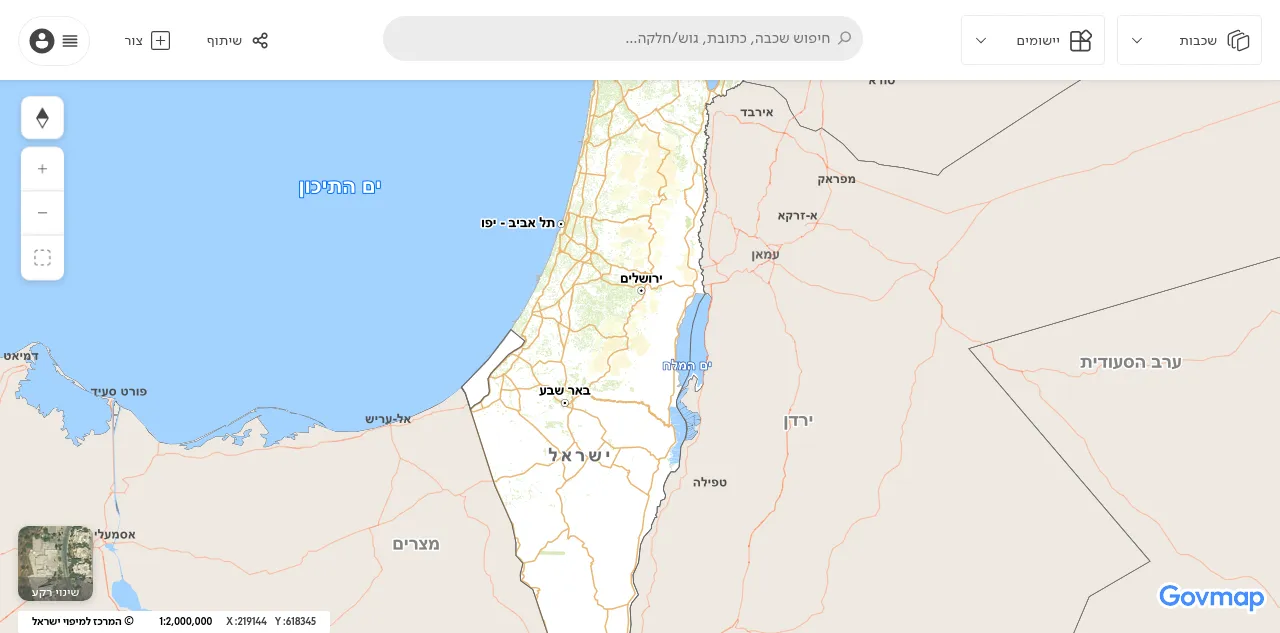 Preview of govmap.gov.il