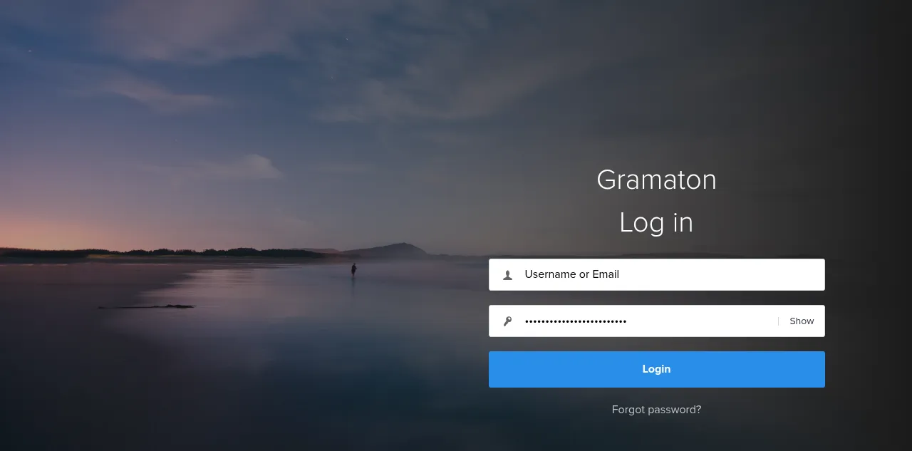 Preview of gramaton.io