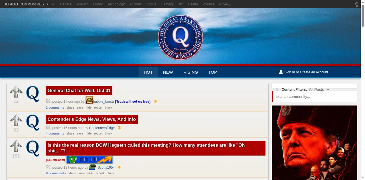 Preview of greatawakening.win