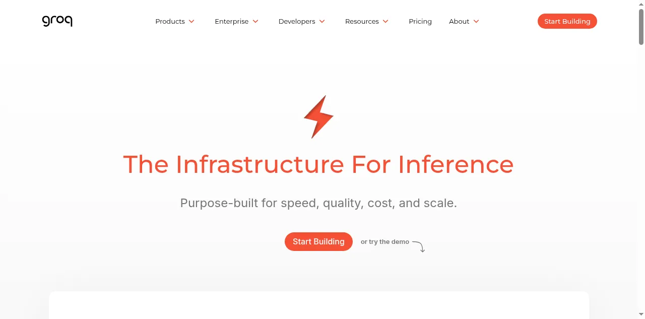 Preview of groq.com