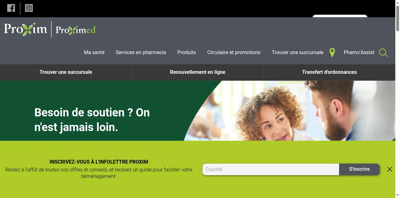 Preview of groupeproxim.ca