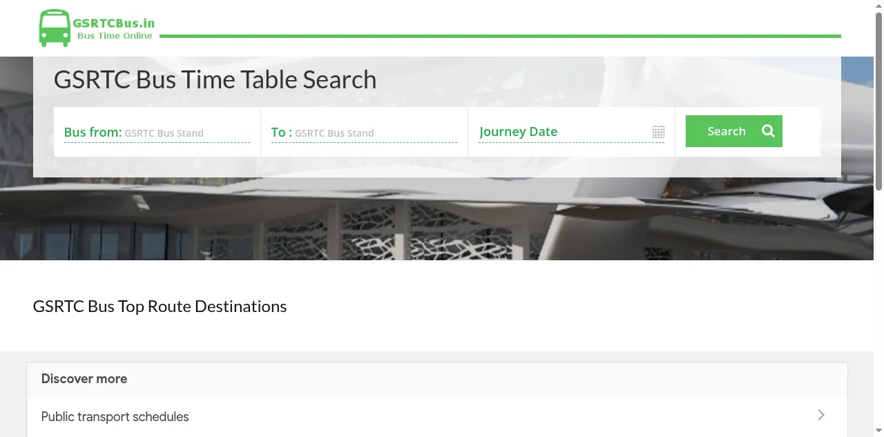 Preview of gsrtcbus.in