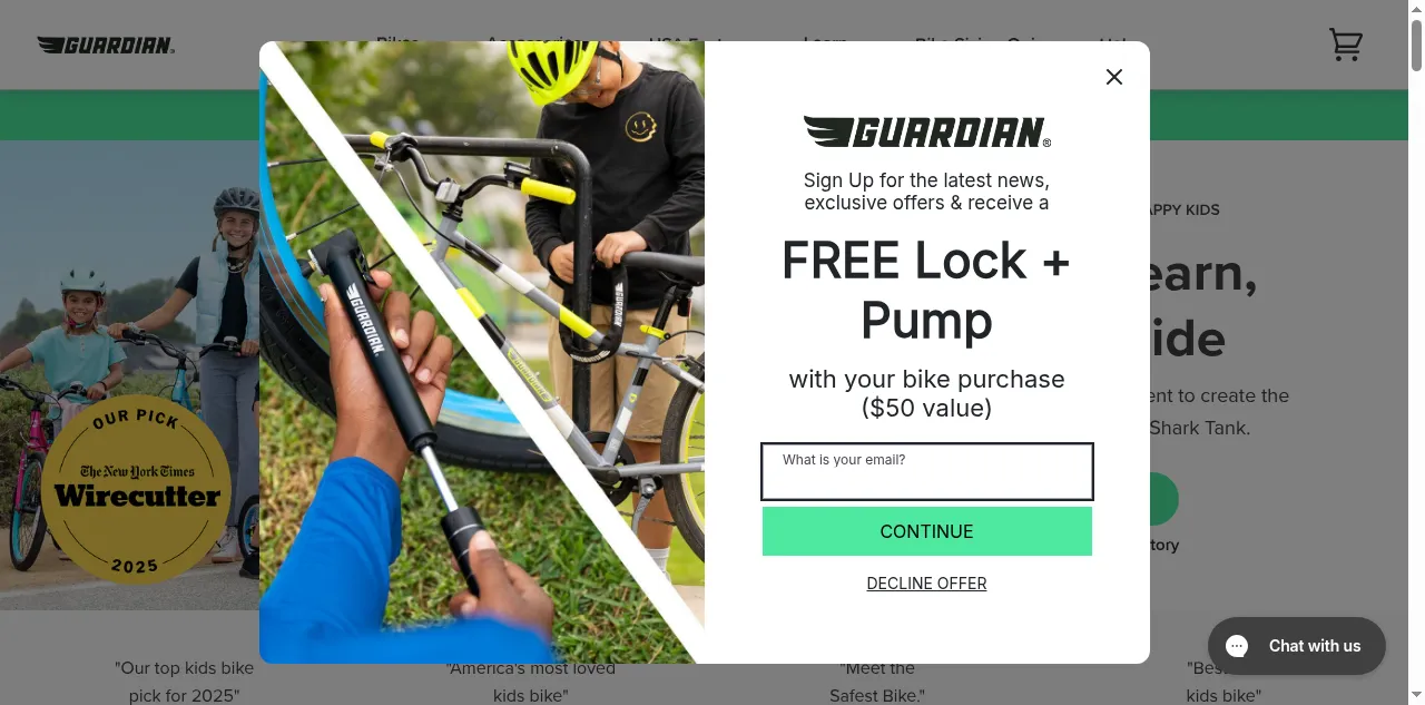 Preview of guardianbikes.com