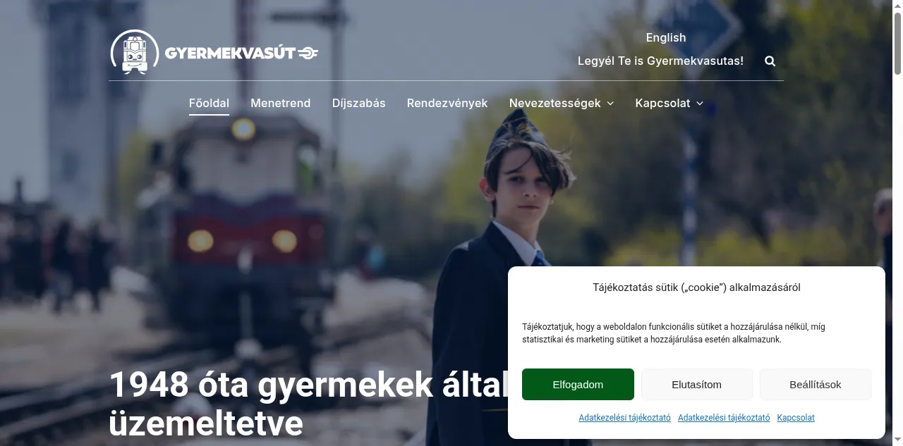 Preview of gyermekvasut.hu