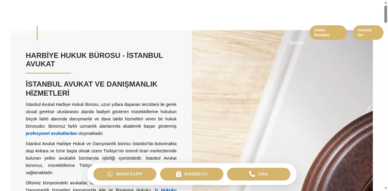 Preview of harbiyehukuk.com