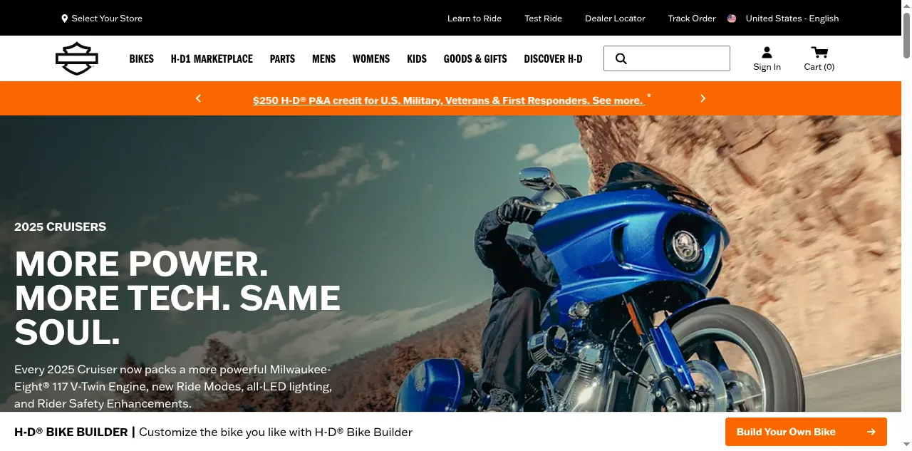Preview of harley-davidson.com