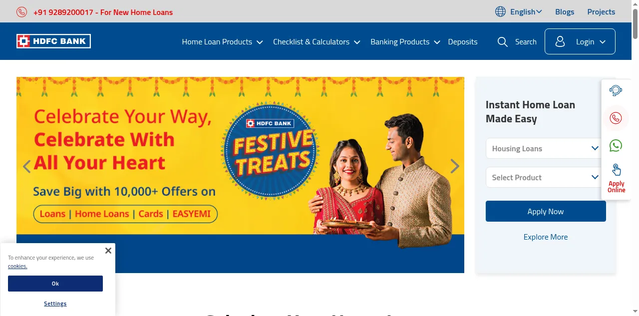 Preview of hdfc.com