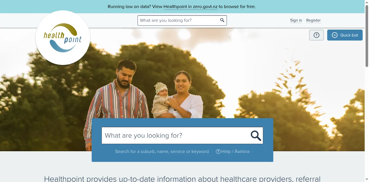 Preview of healthpoint.co.nz