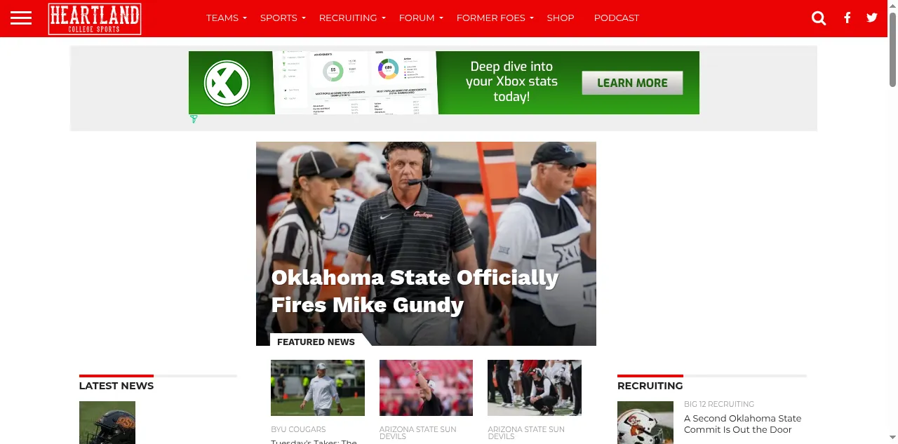 Preview of heartlandcollegesports.com