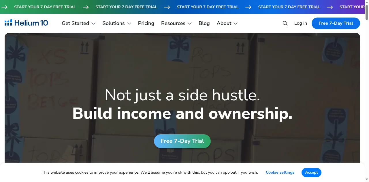 Preview of helium10.com