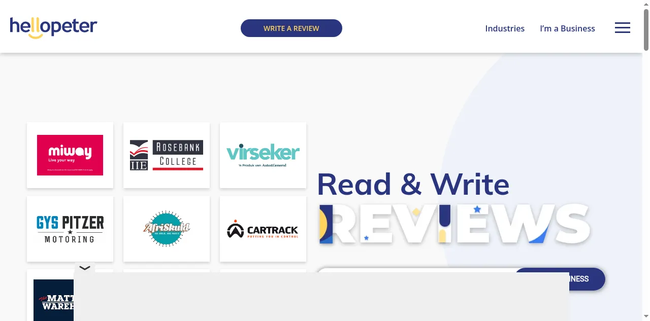 Preview of hellopeter.com