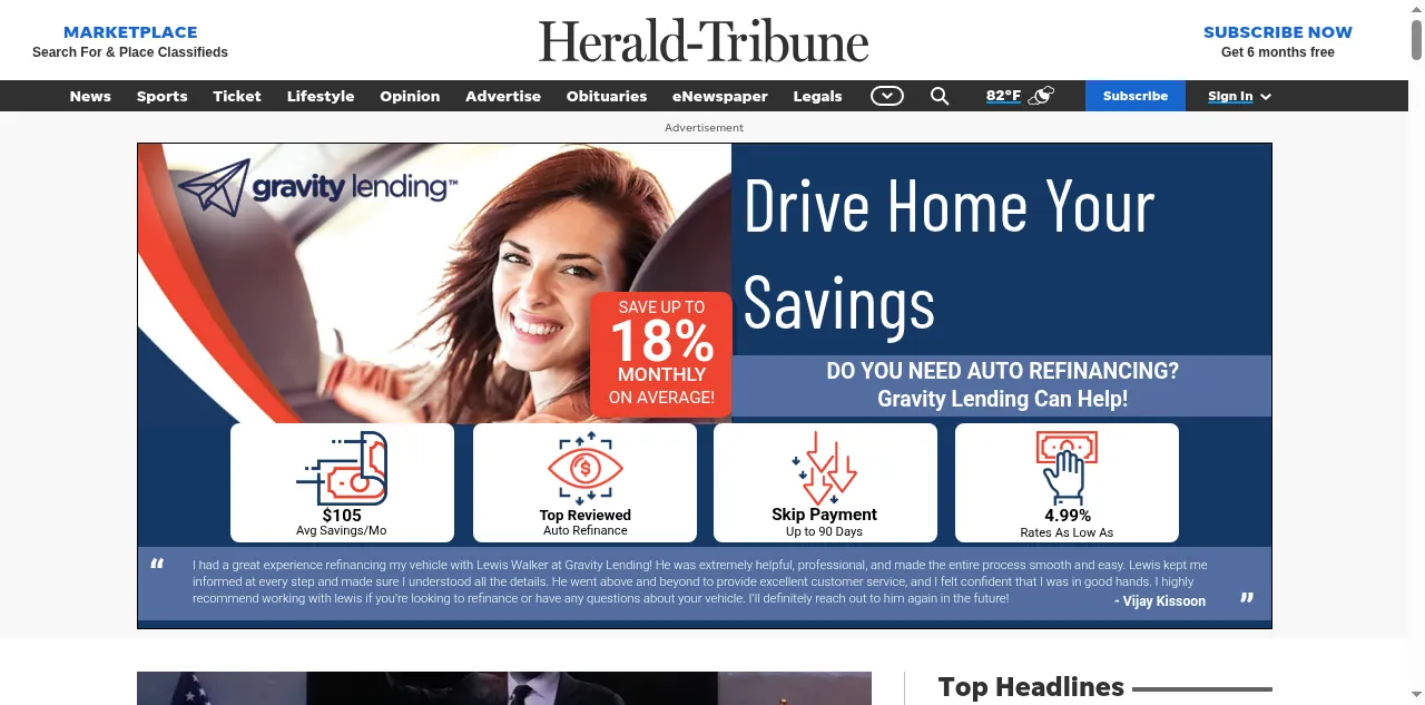 Preview of heraldtribune.com