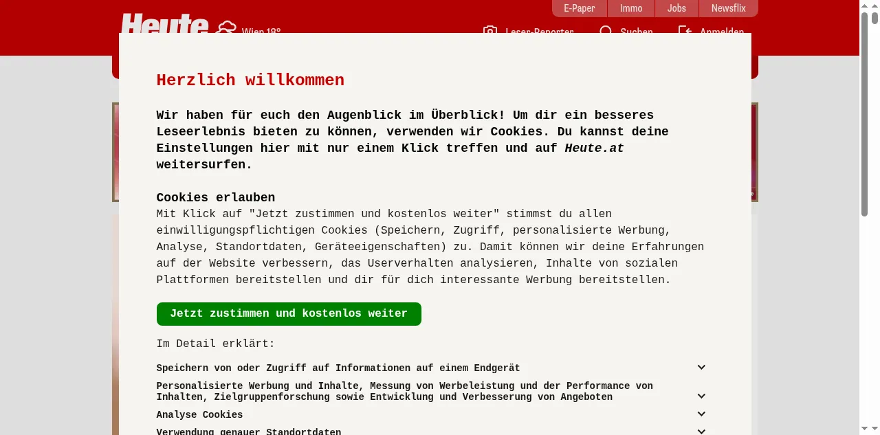 Preview of heute.at