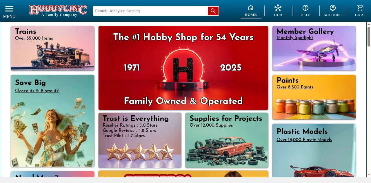 Preview of hobbylinc.com