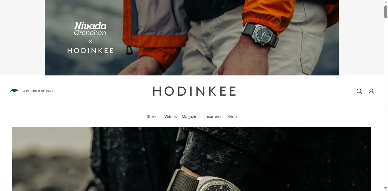 Preview of hodinkee.com