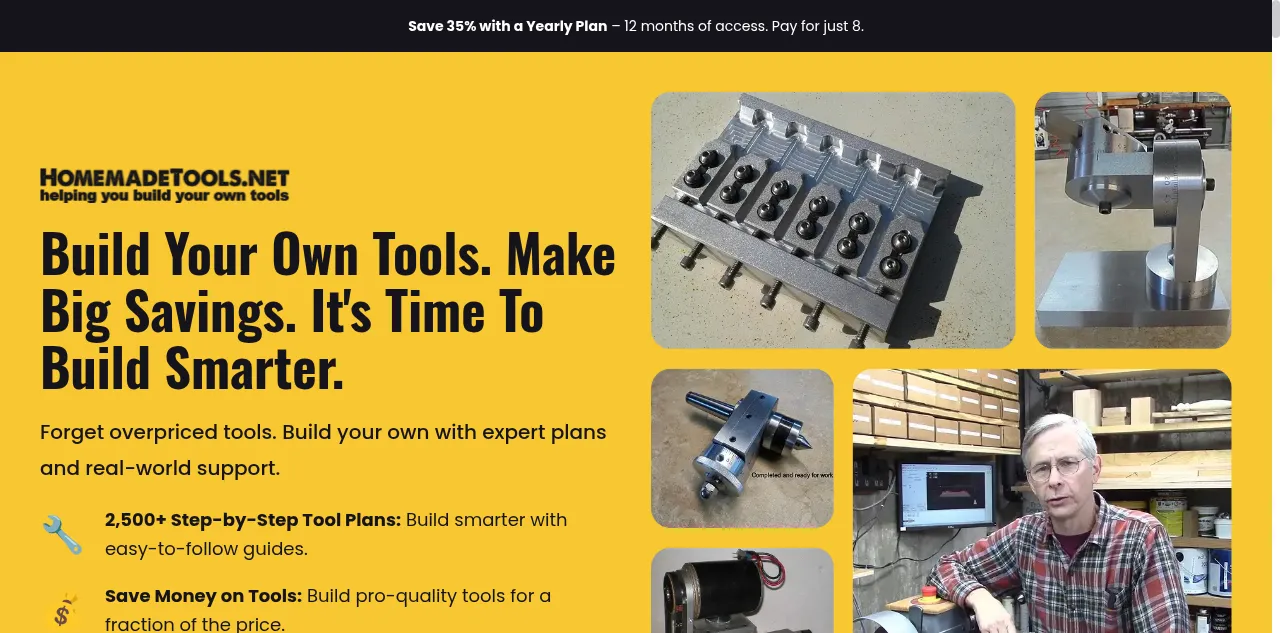 Preview of homemadetools.net