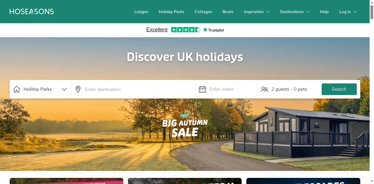 Preview of hoseasons.co.uk