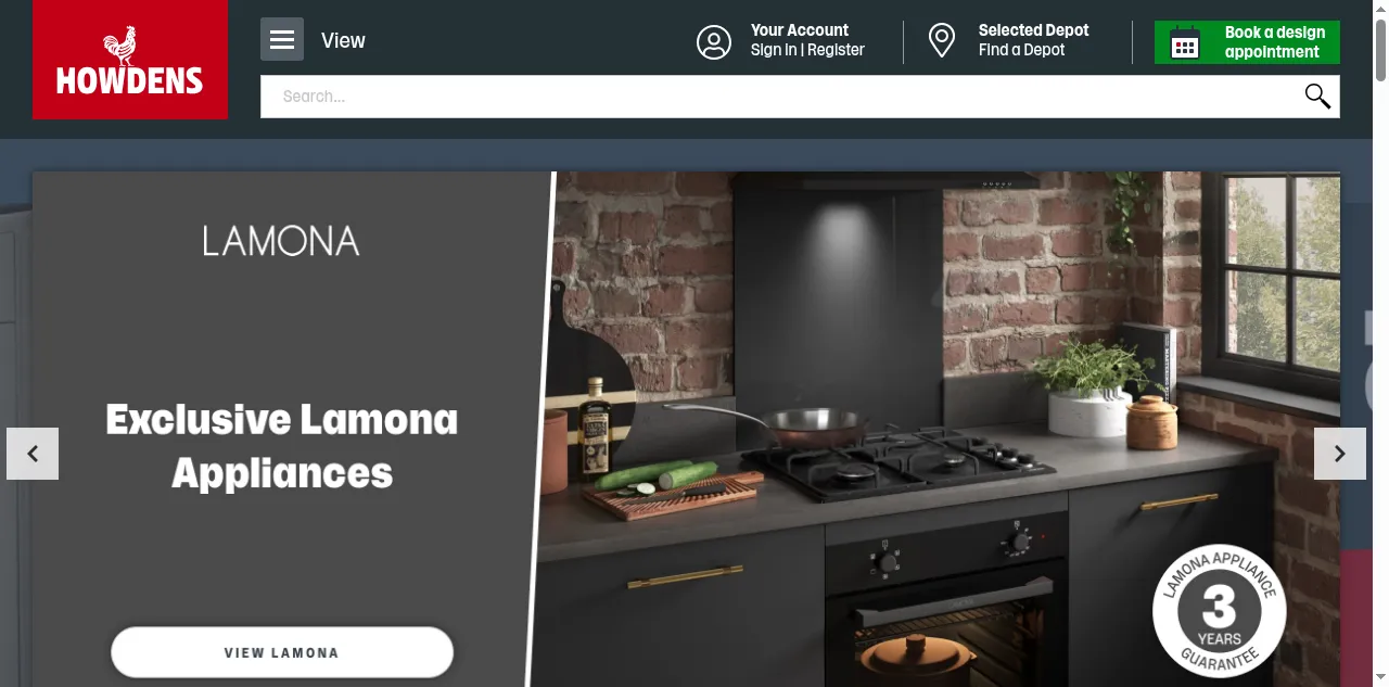 Preview of howdens.com