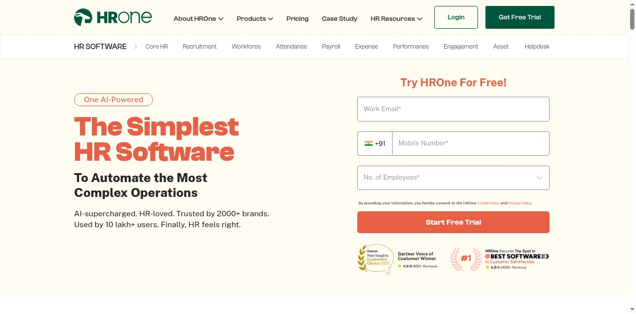 Preview of hrone.cloud