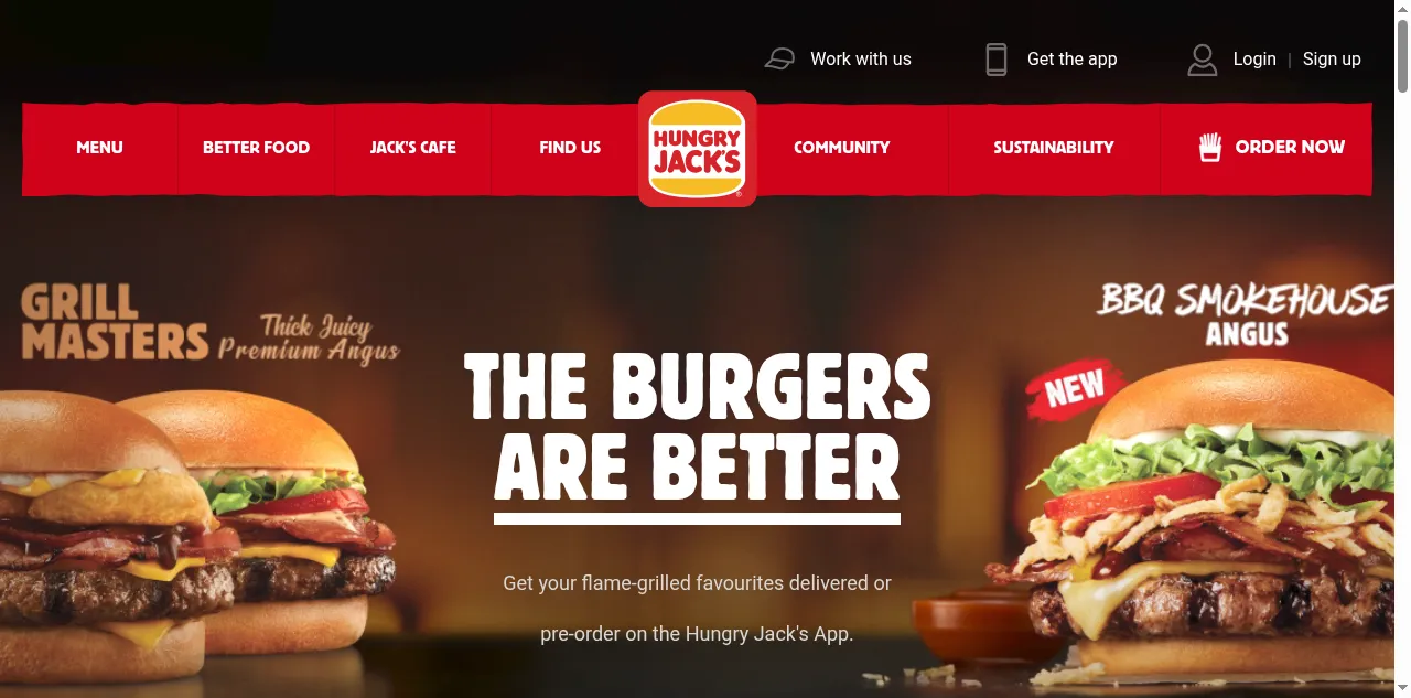 Preview of hungryjacks.com.au