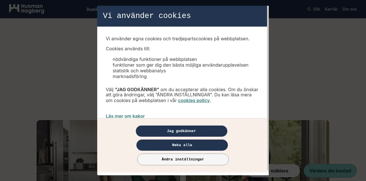 Preview of husmanhagberg.se