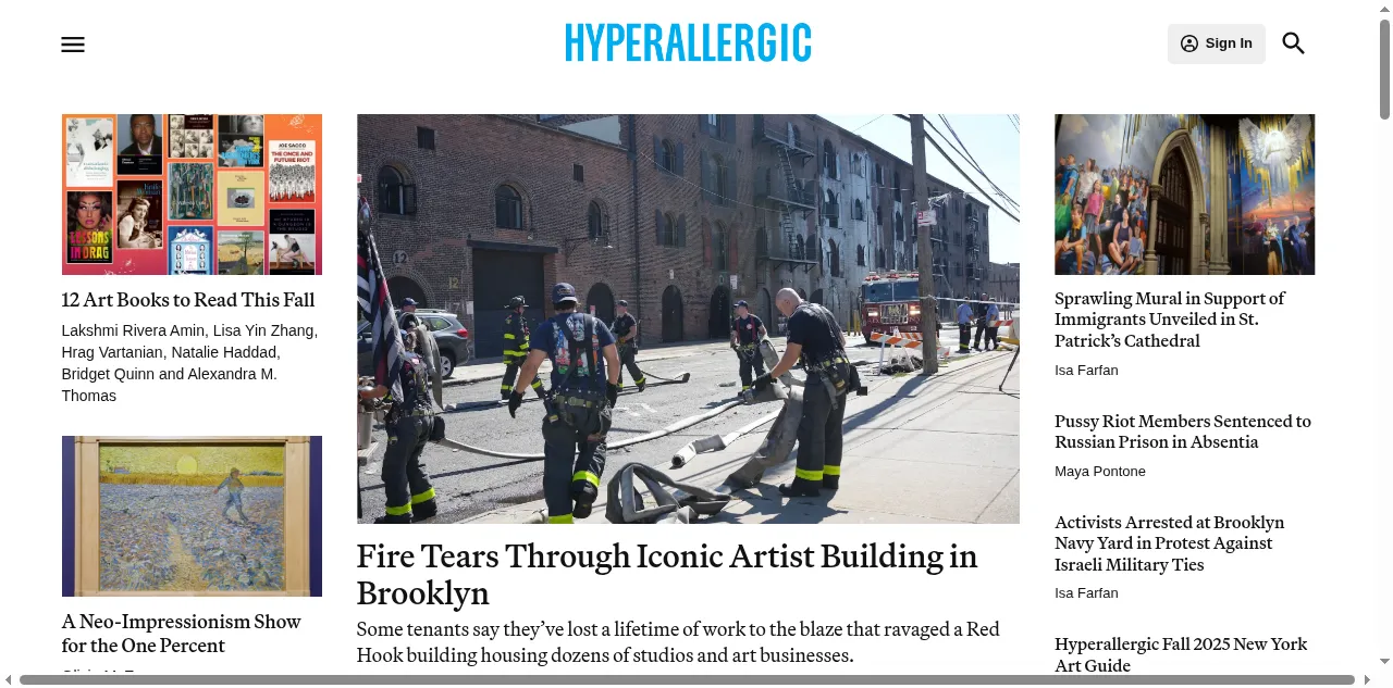 Preview of hyperallergic.com