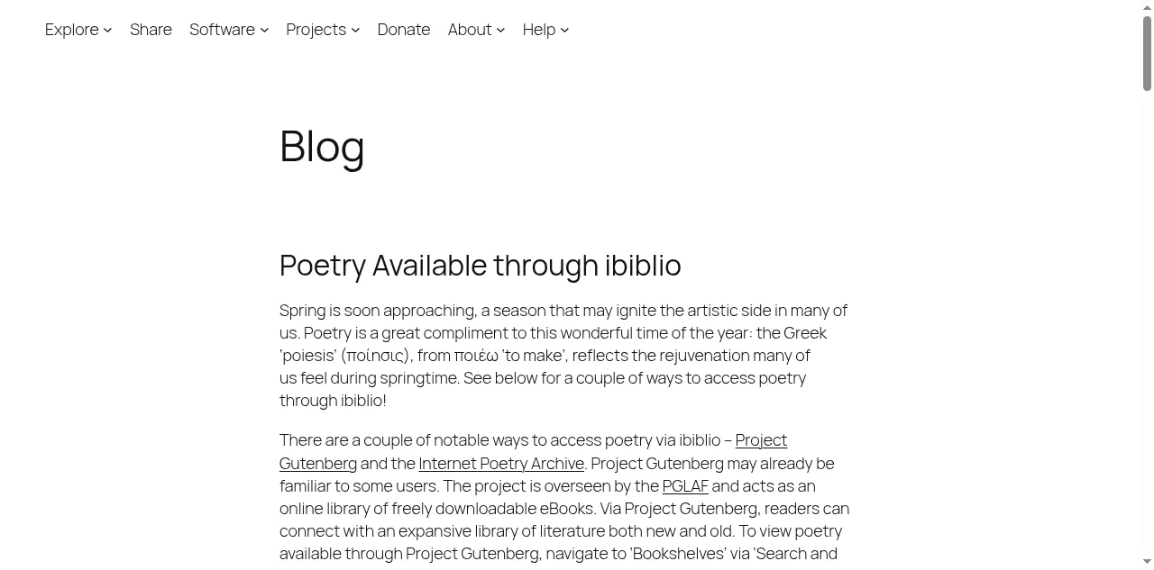 Preview of ibiblio.org