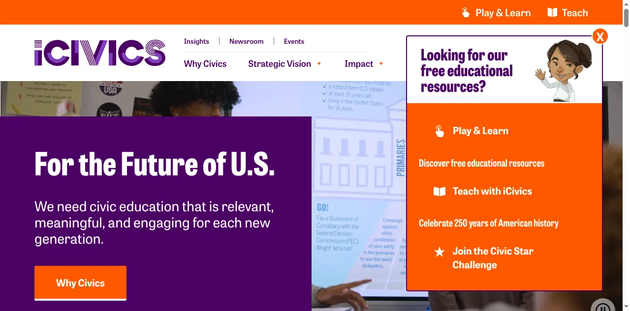 Preview of icivics.org