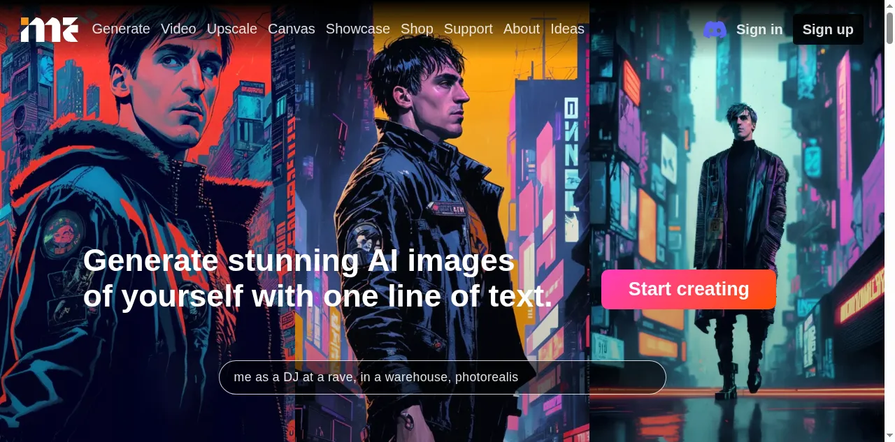 Preview of imagineme.ai