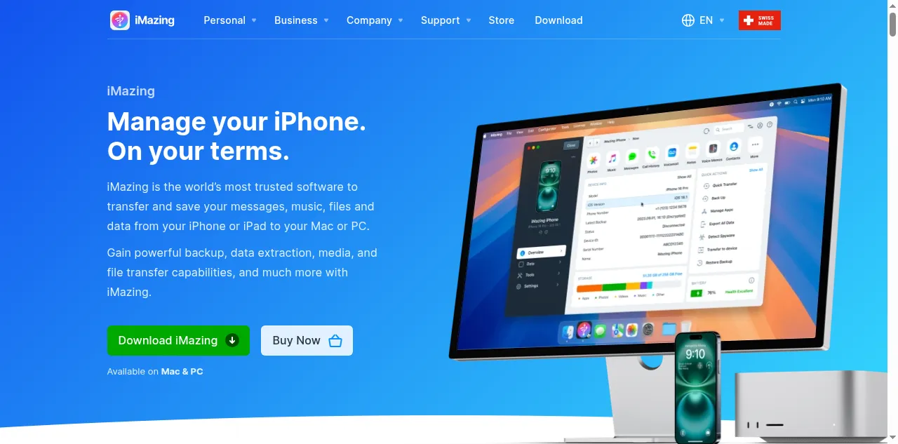 Preview of imazing.com
