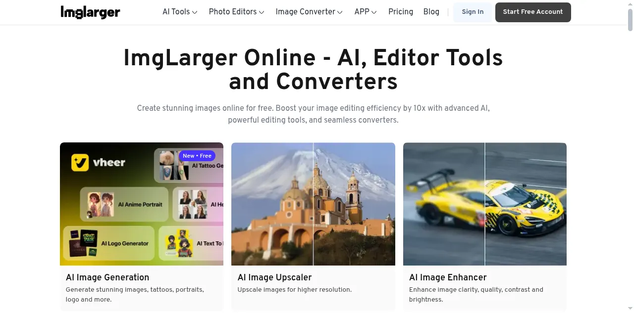 Preview of imglarger.com