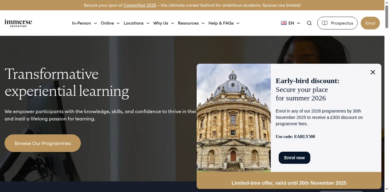 Preview of immerse.education