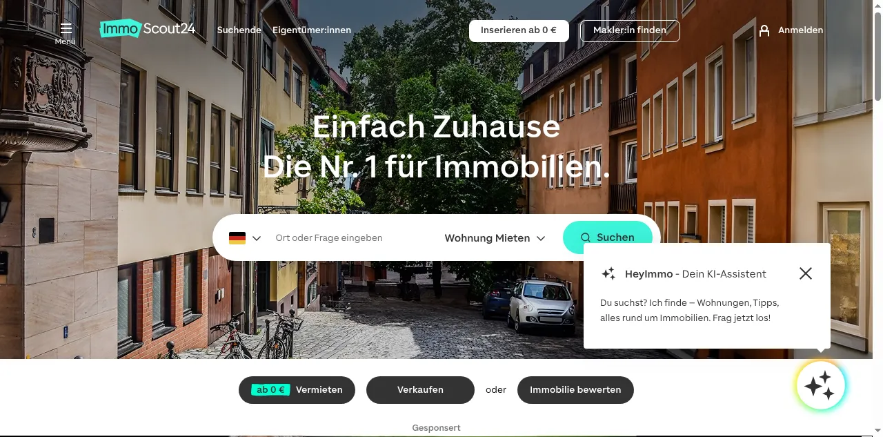 Preview of immobilienscout24.de