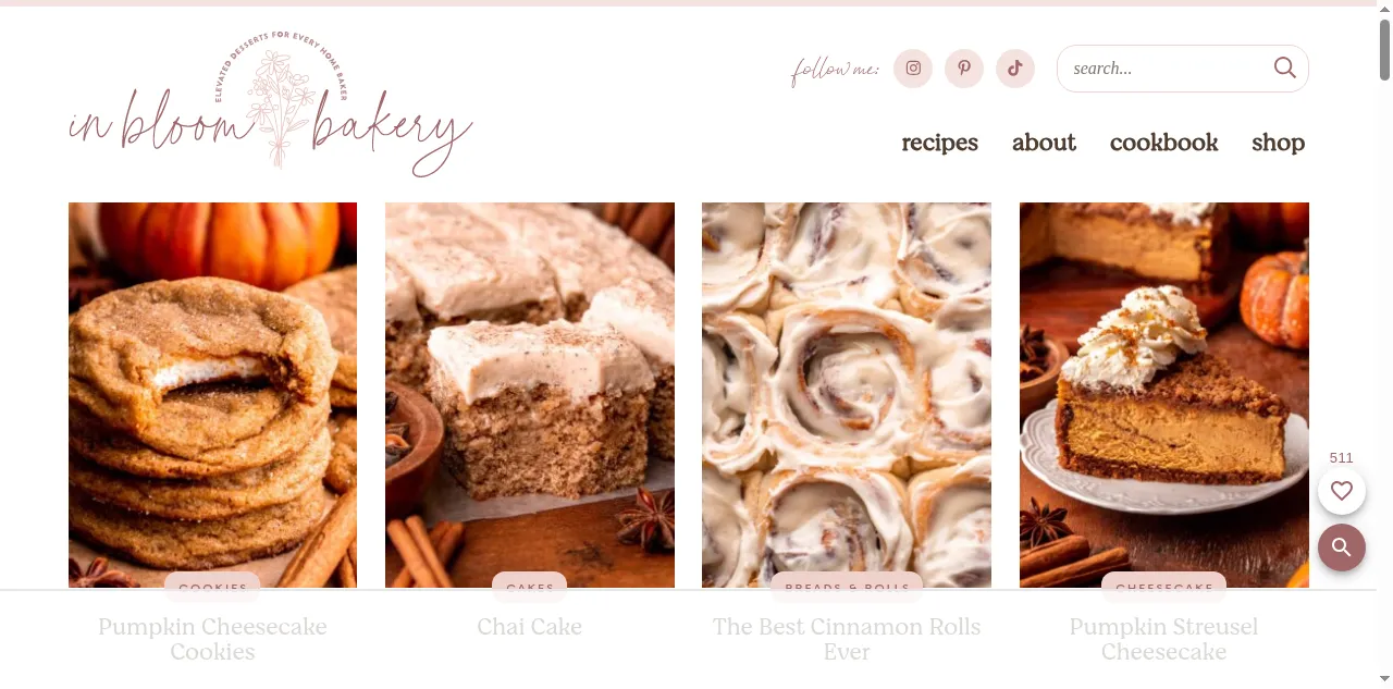Preview of inbloombakery.com