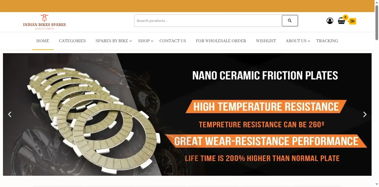 Preview of indianbikesspares.com