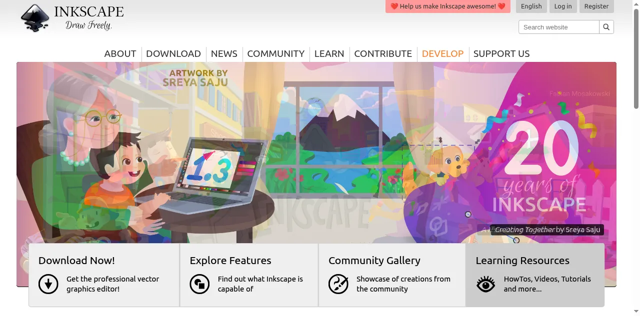 Preview of inkscape.org