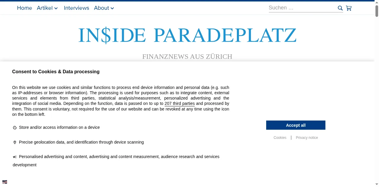 Preview of insideparadeplatz.ch