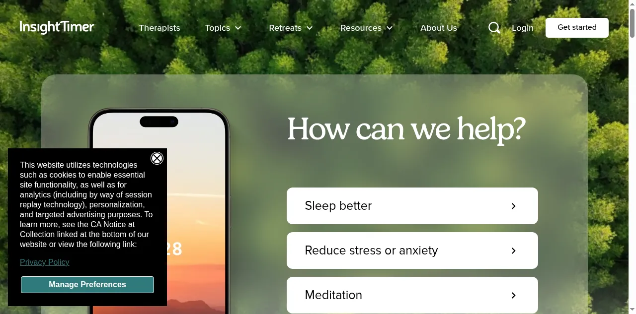 Preview of insighttimer.com