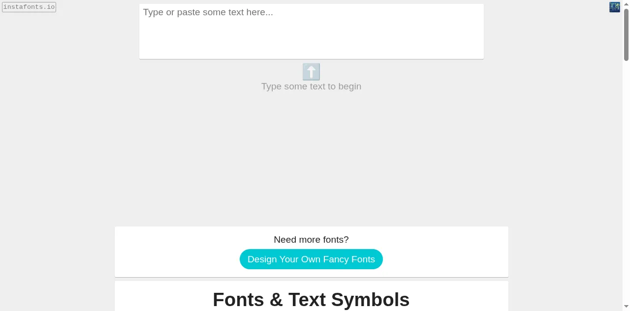 Preview of instafonts.io