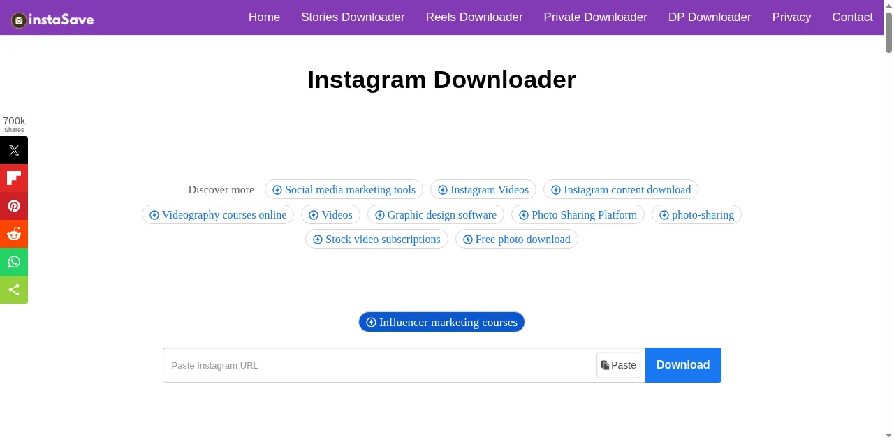 Preview of instasave.website