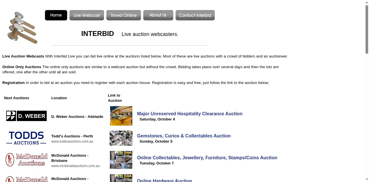 Preview of interbid.com.au
