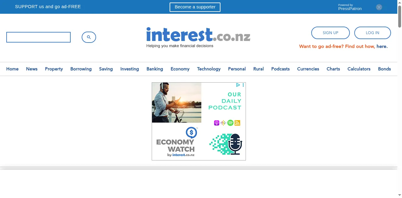 Preview of interest.co.nz