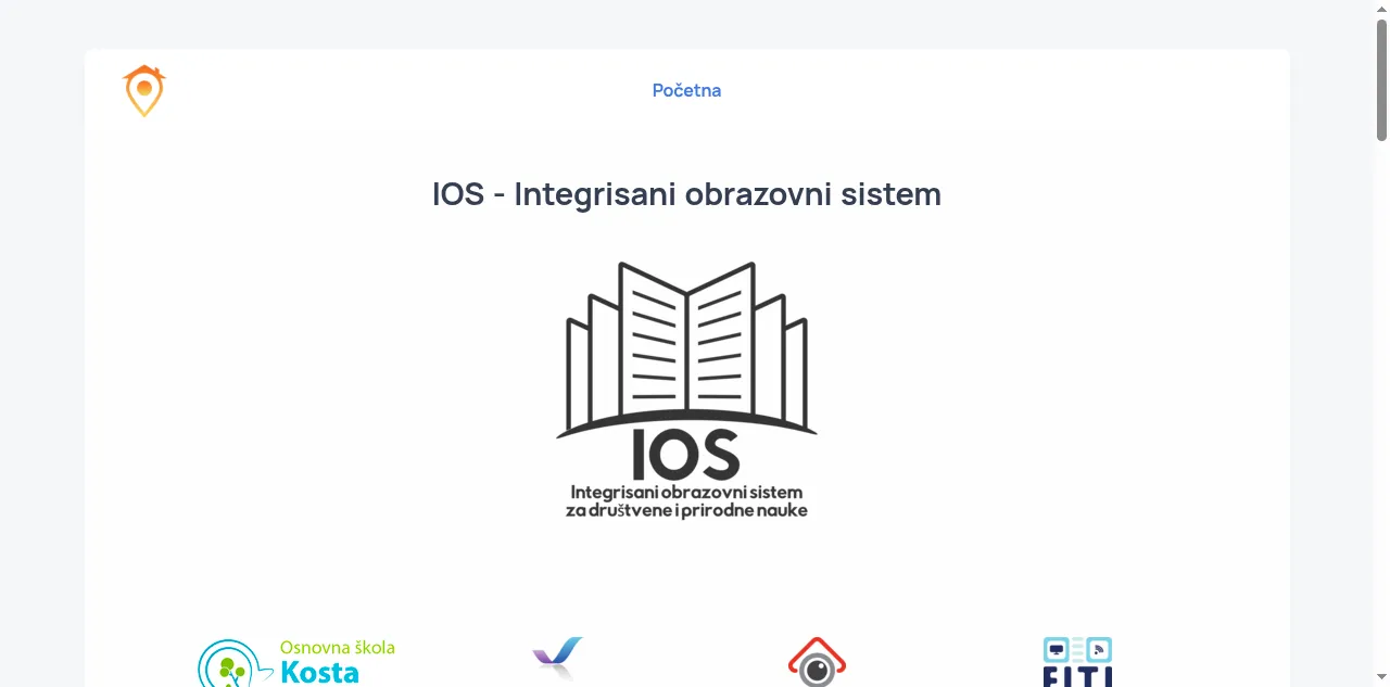 Preview of ios.edu.rs