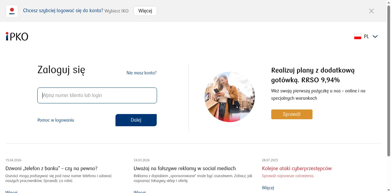Preview of ipko.pl
