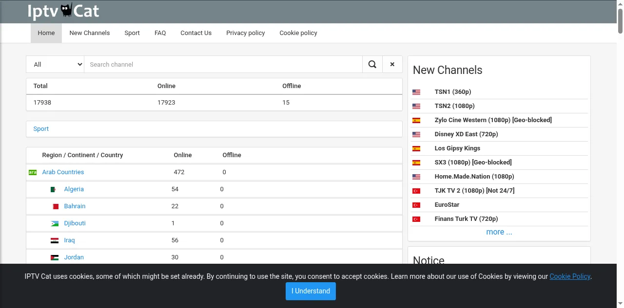 Preview of iptvcat.net