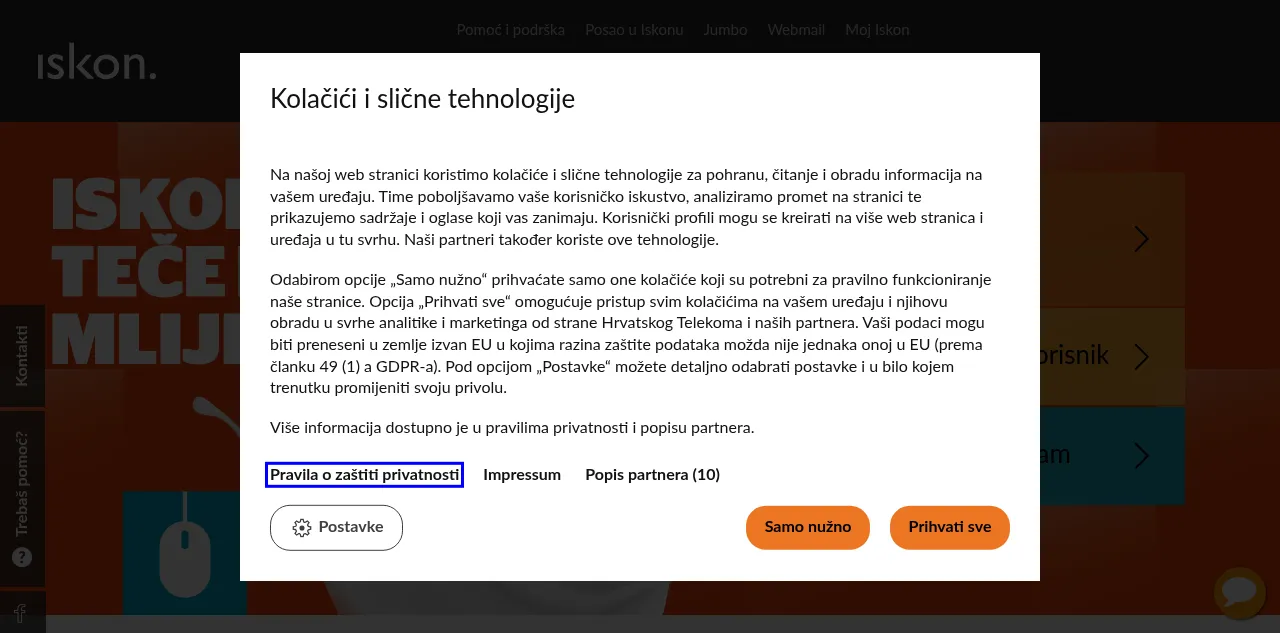Preview of iskon.hr