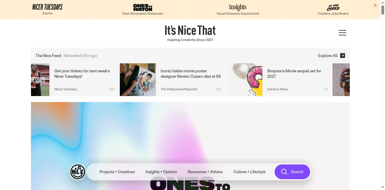 Preview of itsnicethat.com